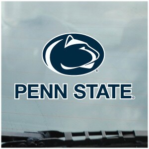 static cling decal Penn State under Athletic Logo